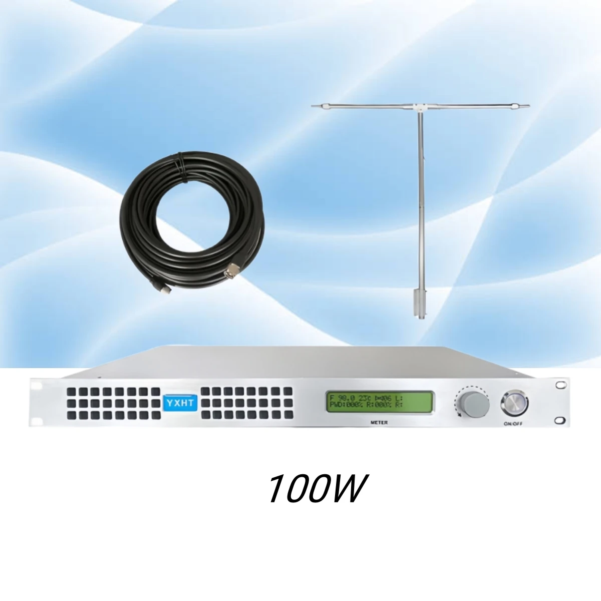 

HP- YXHT-1-1U, 100W Long Range FM Transmitter - FM Broadcast Radio Transmitter
