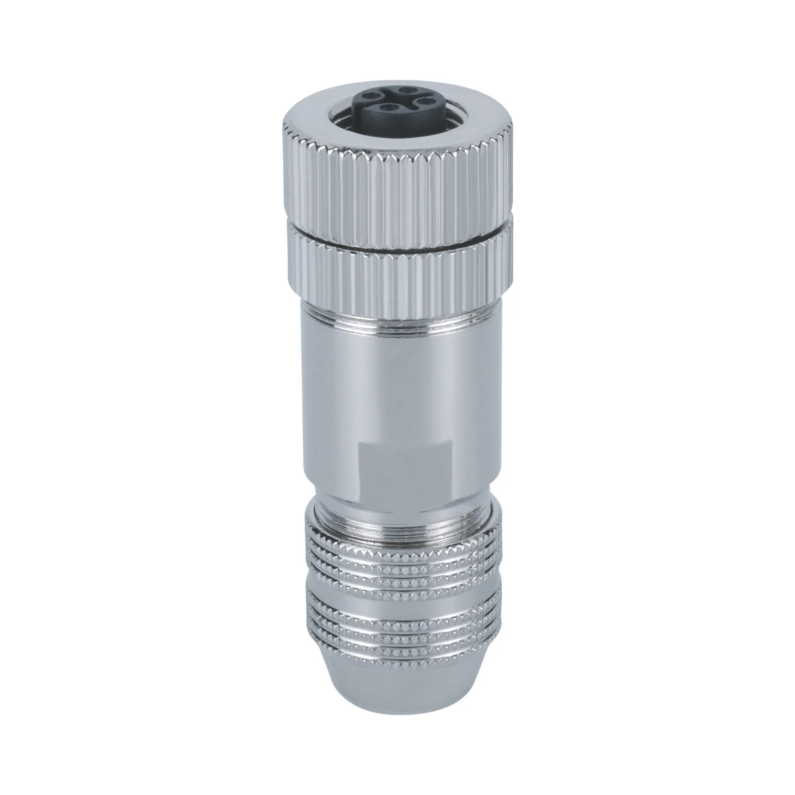 PG7 Cable Outlet Screw Termination  Field Wireable D-Code Female M12 Connector 4 Pin