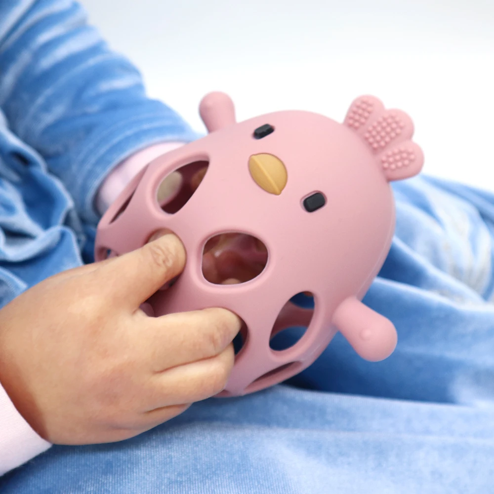 Silicone Baby Teether - Chick Design 4