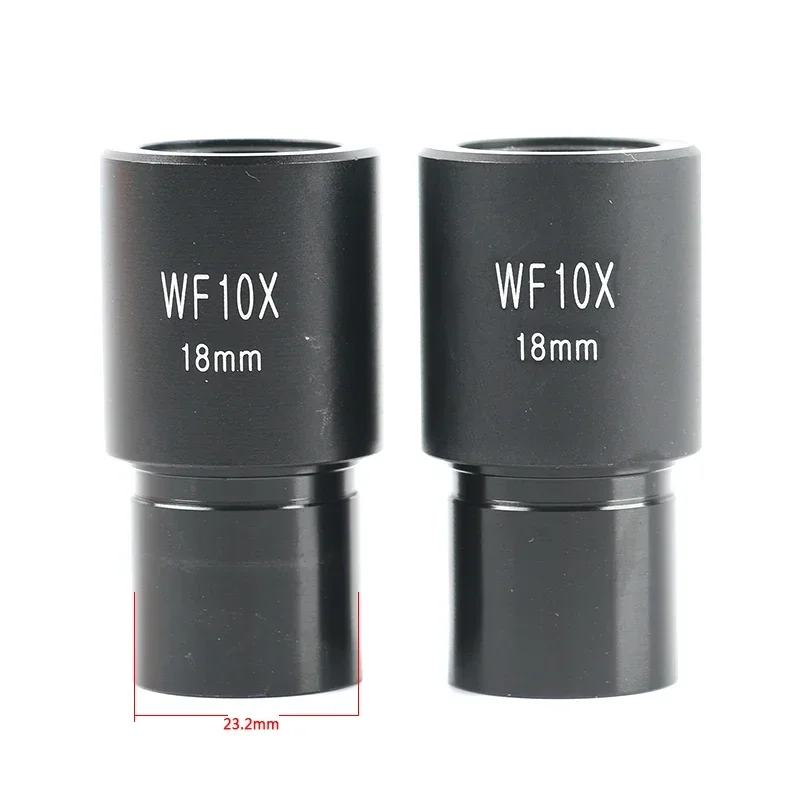 2pcs/set Biological Microscope Eyepieces WF5X WF10X WF16X WF20X WF25X WF30X Accessory Wide Field Wide Angle Lens 23.2mm Diameter