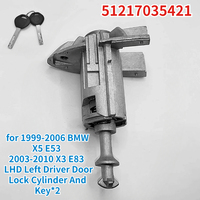 51217035421 for BMW X5 E53 1999-2006 X3 E83 2003-2010 Left Driver Door Lock Cylinder Barrel Assembly Driver Pass 51 21 7 035 421