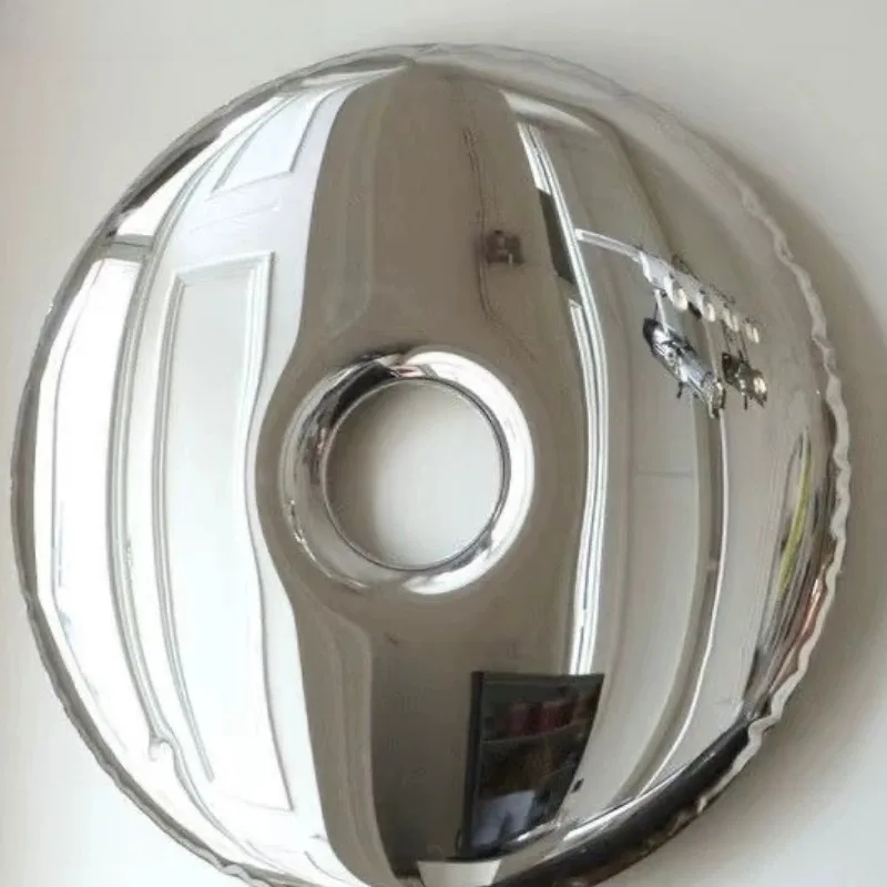 Modern Light Luxury Metal Donut Wall Decor Mirror, Stainless Steel Wall Art for Hotel & Sofa Background Decoration