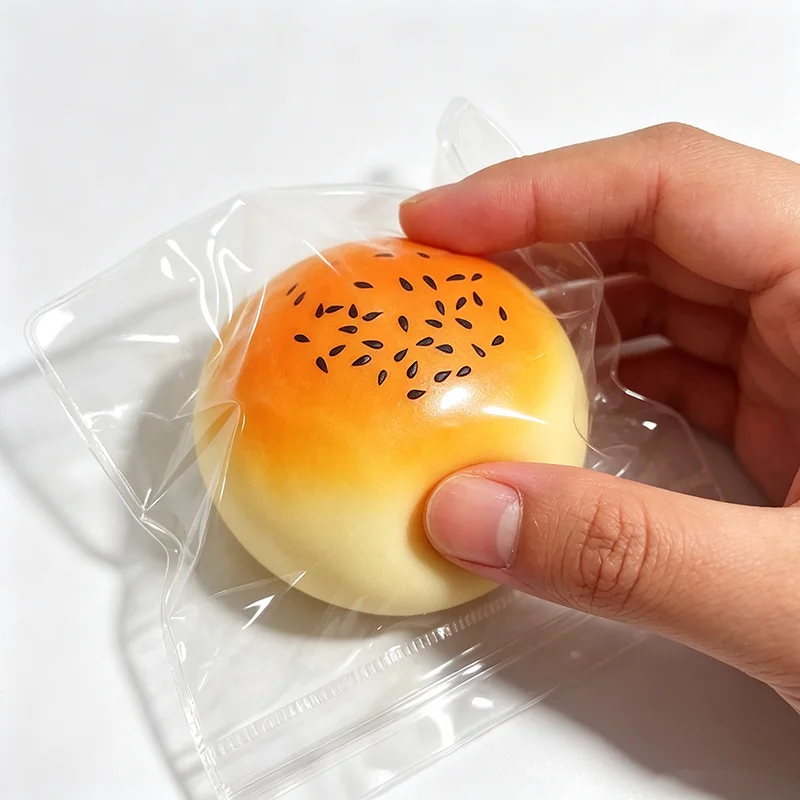 Egg Yolk Pastry Squishy Toy Soft Slow Rebound Fidget Squeeze Toy Kawaii Stress Relief Decompression Food Toy Decor Gift for Kids