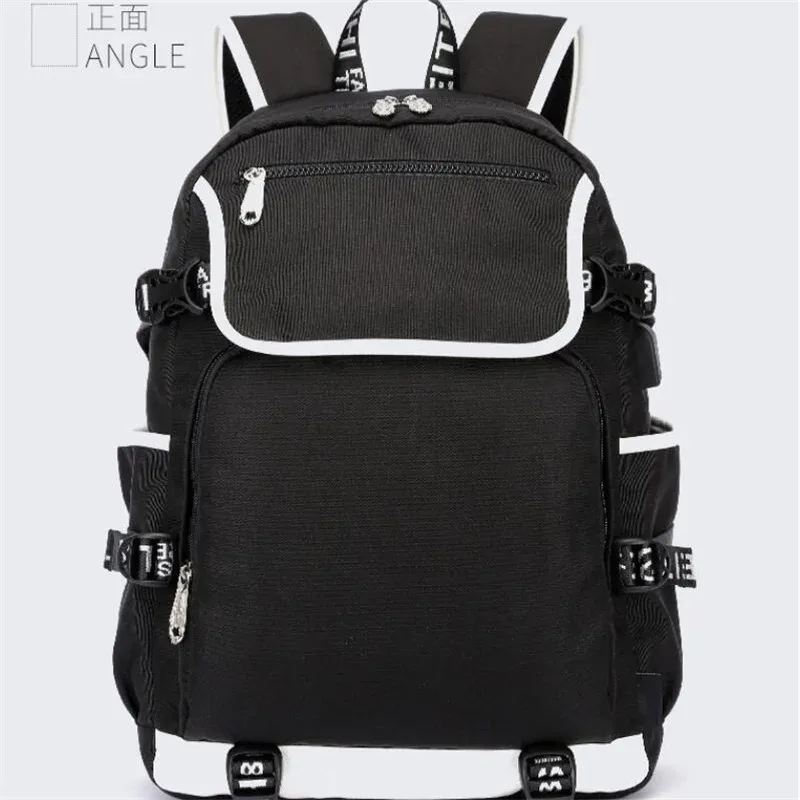 Demon Slayer Shinobu Uzui Tengen Zaino Adolescenti Zaino Anime Uomo Donna Moda Porta di ricarica USB Spalla per laptop Mochila