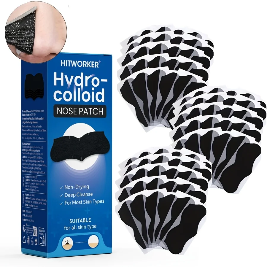 

30 шт. полосок для глубокого очищения носа - гипоаллергенные, с ароматом розмарина, для всех типов кожи светлого бежевого оттенка, унисекс, для очищения пор лица для взрослых.