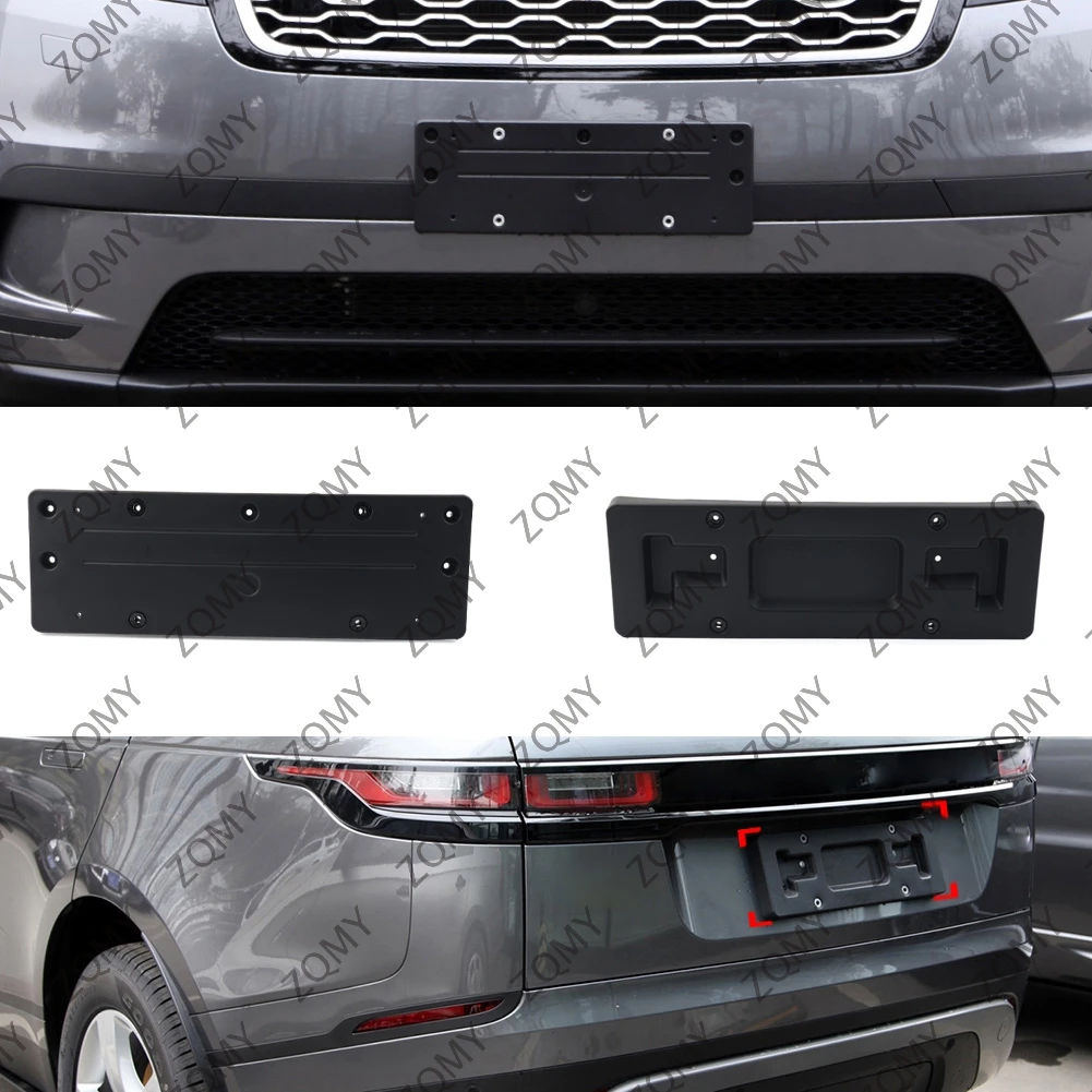 Car Rear License Front License Plate Holder Tag Mount Bracket For Land Rover Range Rover Velar 2017-2023 LR092770 LR095348