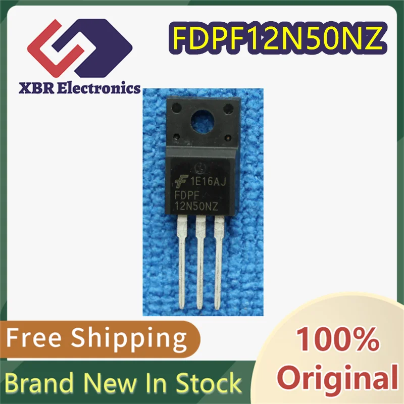 

(10/50 pieces) FDPF12N50NZ FDPF12N50 12N50NZ TO-220F 500V 12A Brand new genuine product In stock Free shipping