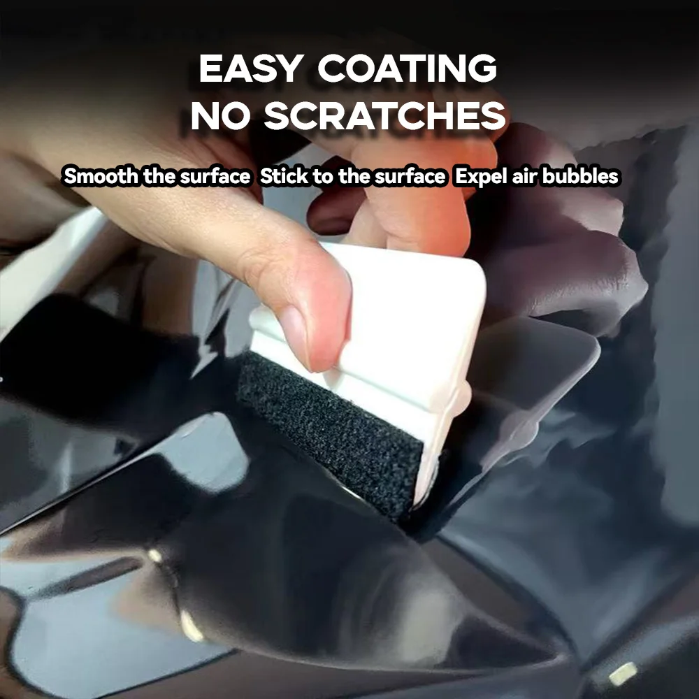 Soft Car Squeegee Scratch-Free Soft Plastic Scraper Window Tint Tool Vinyl Wrap Squeegee for Sensitive Surface Sticker Tool