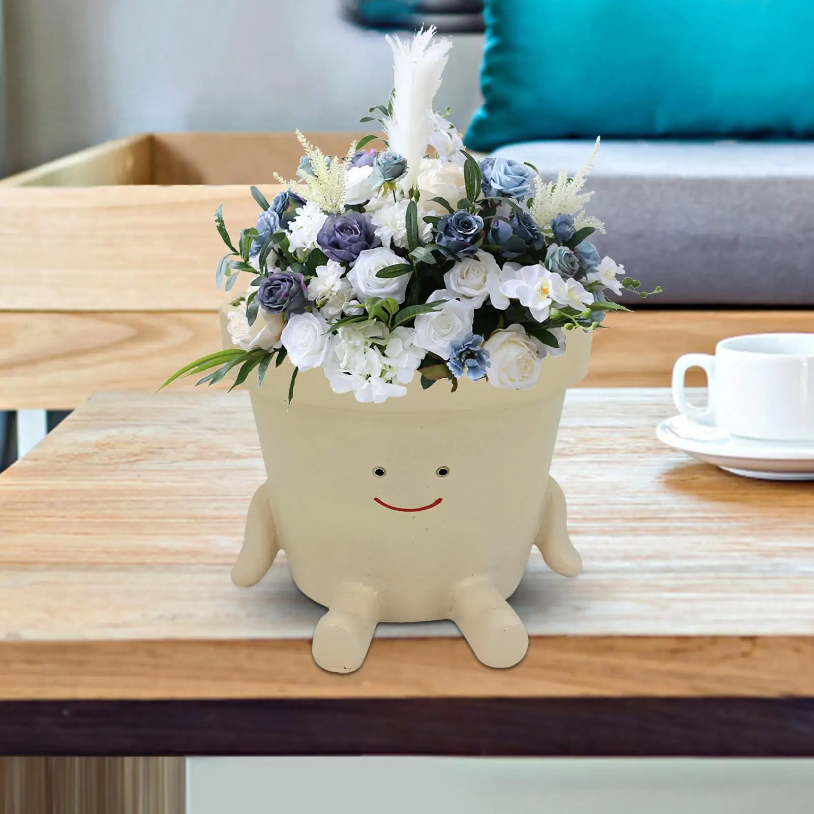 Resin Planter Pot Resin Multifunctional Planting Tool Swinging Pot Planter For Lover Beginner Family Indoor Outdoor Garden