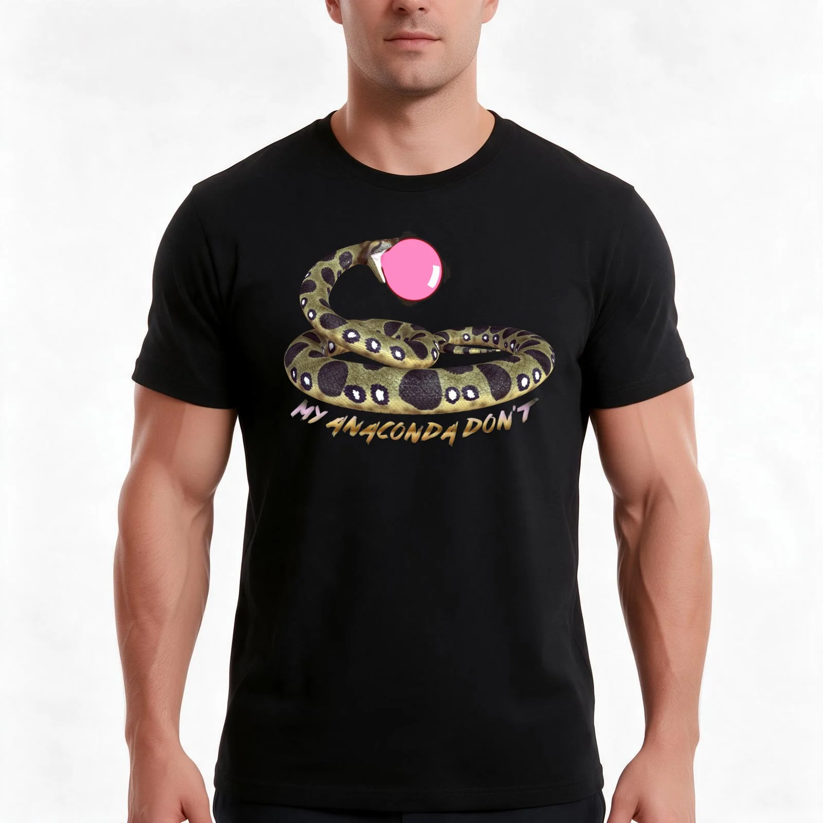 My anaconda don't T-Shirt Summer Casual Cotton Tee Oversized Streetwear Tops Vintage Graphic Print Loose Fit Short Sleeve