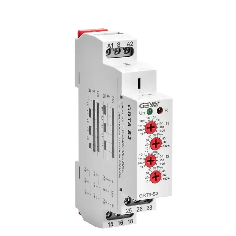 AliExpress GEYA Asymmetric Cycle Time Relay SPDT 220V 16A  AC/DC12V-240V Electronic Repeat Relay