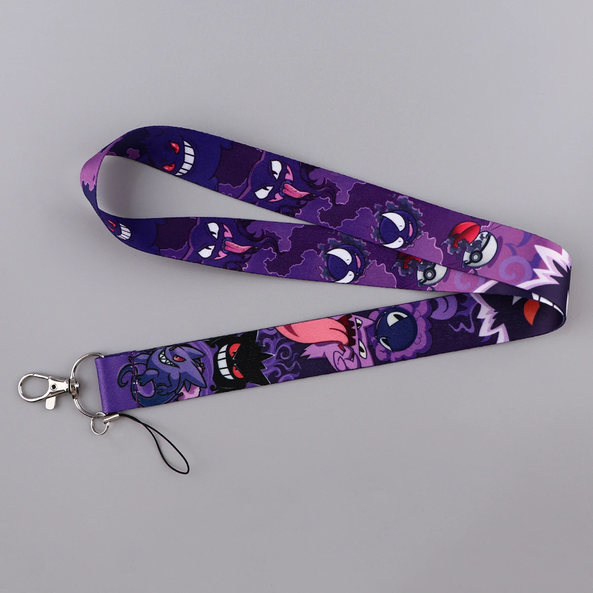 Cute Gengar Credential Holder Japanese Anime Lanyards for Key Neck Strap For Card Badge Gym Keychain Keyring Accessories Gifts