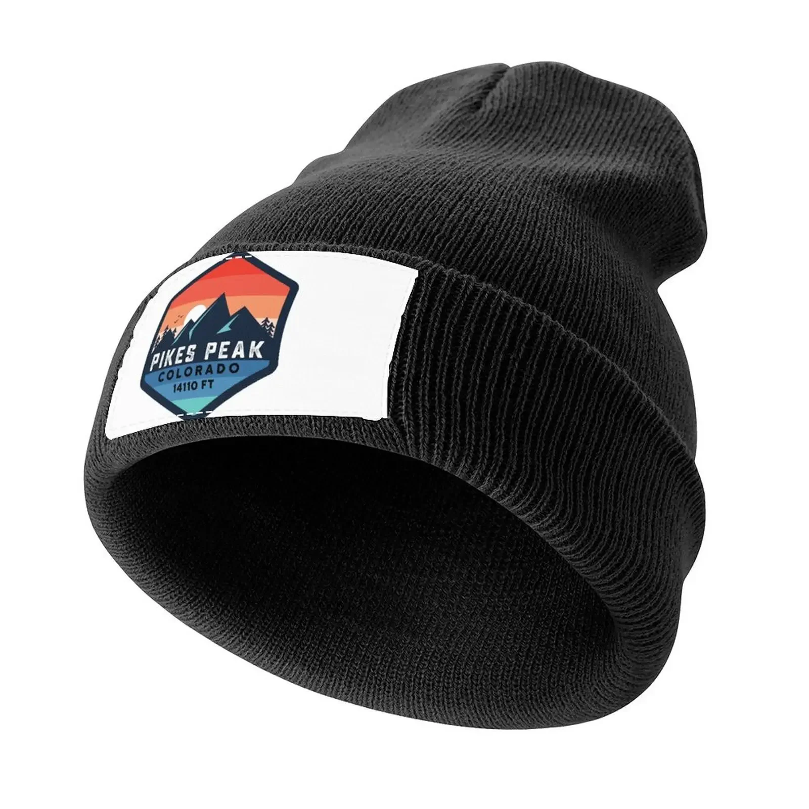 

pikes peak mountain colorado mount summit peak Knitted Cap sun hat custom Hat hiking hat Trucker Hats For Men Women's