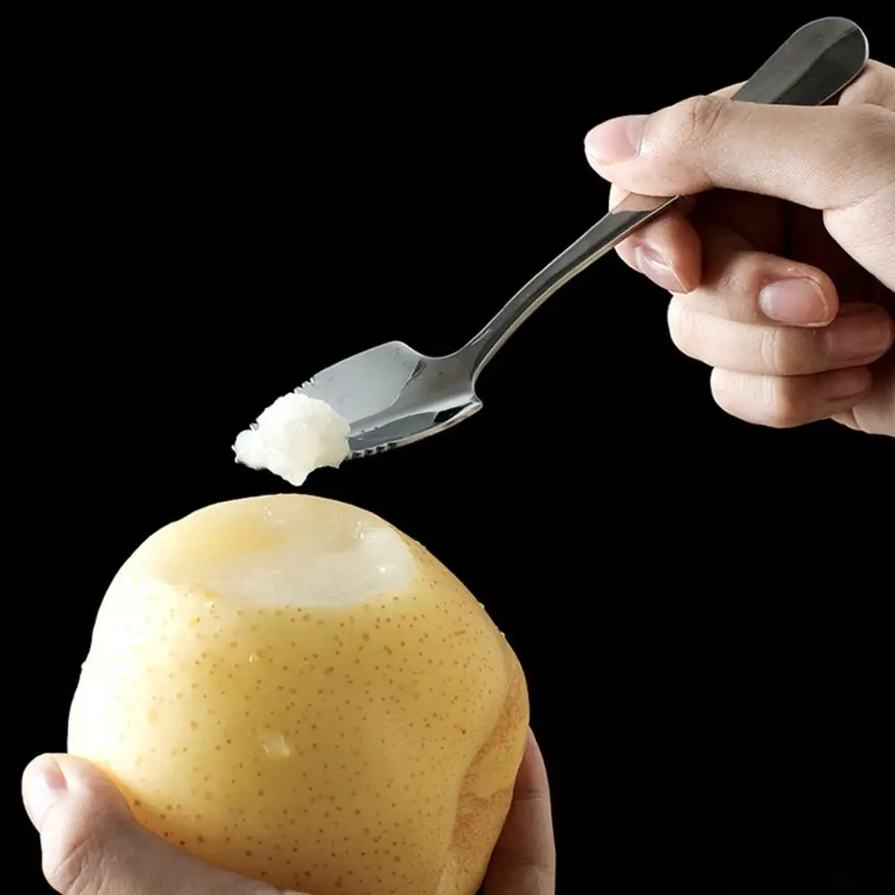 Citrus Mango Stainless Steel Scraping Multifunctional Fruit Puree Tool Grapefruit Spoon Kiwi Scoop Baby Food Processer