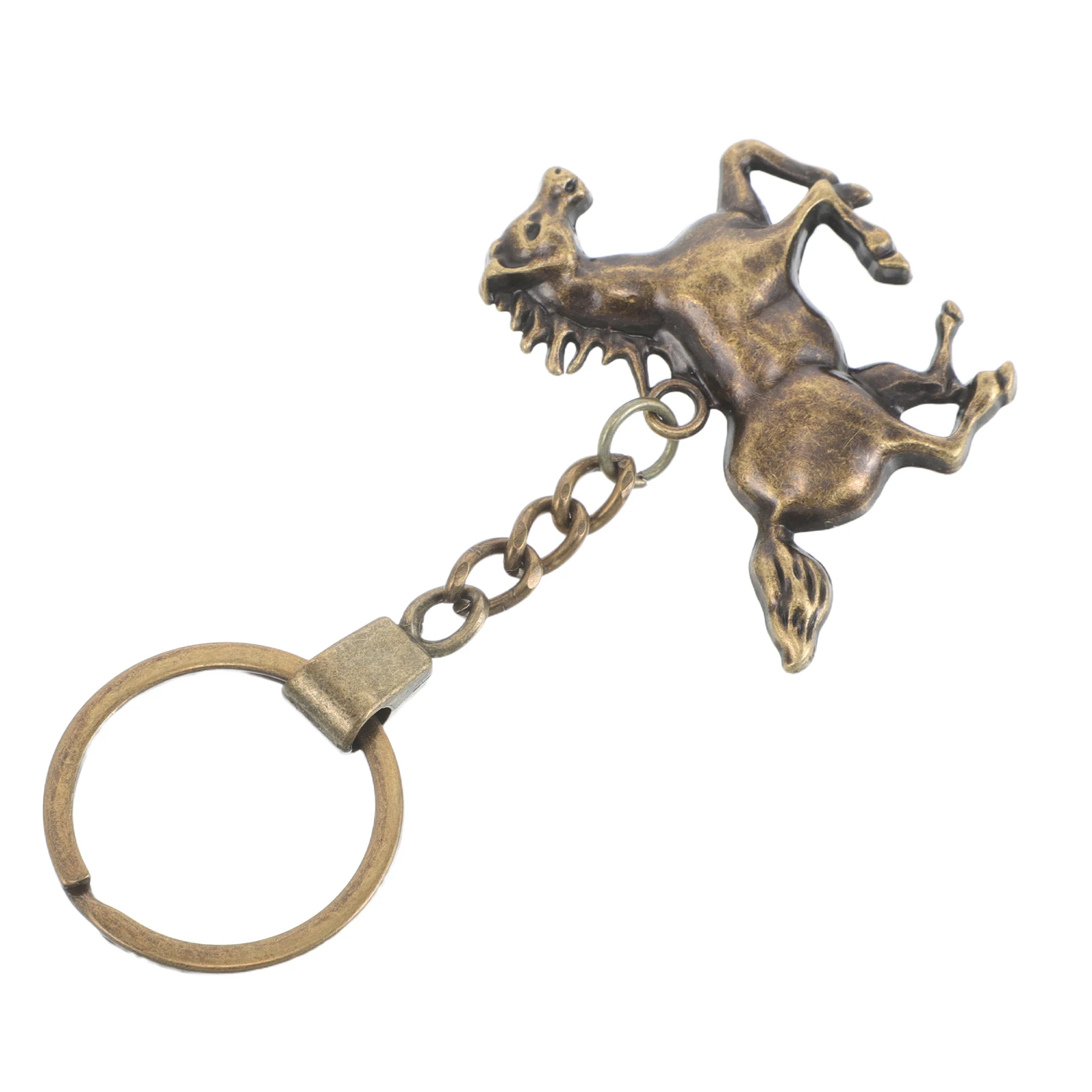 

Horse Keychain Zinc Alloy Durable Equestrian Pendant for Keys Bags Backpacks Animal Lover Charm Keychain Horse