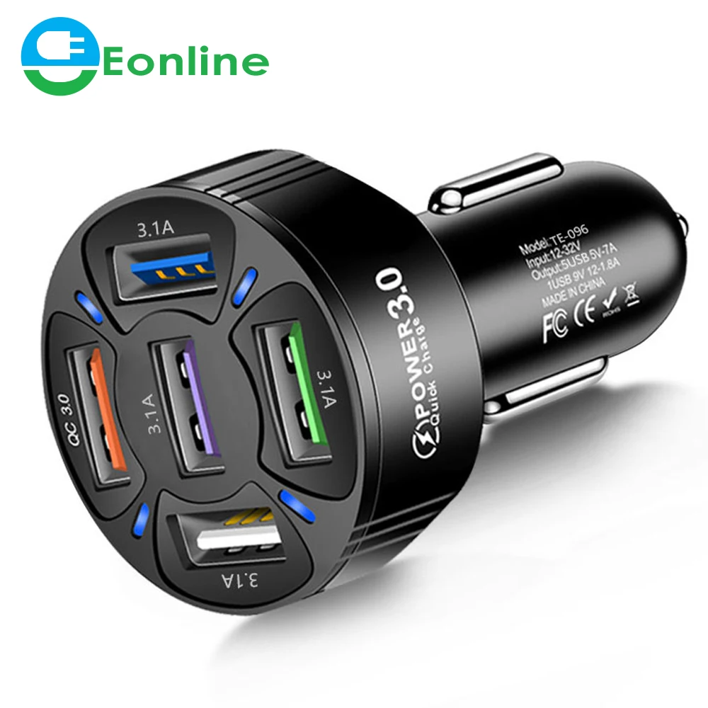 

EONLINE 35W USB C Car Charger QC 3.0 7A Type PD Fast Charging Car Phone Charger For iPhone 12 13 Pro Xiaomi Huawei Samsung