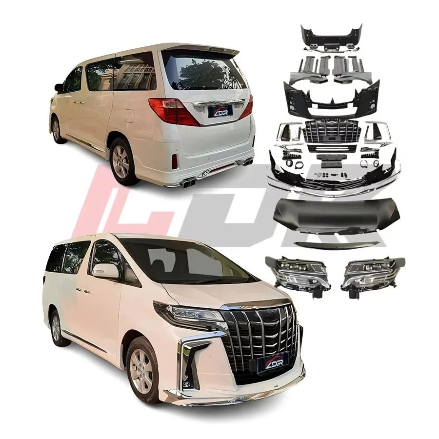 

High Quality LDR Black Body Kit for Alphard 20 Series 2008-2014 & Anh30/35 Series Upgrade PP Material Bolt-On New