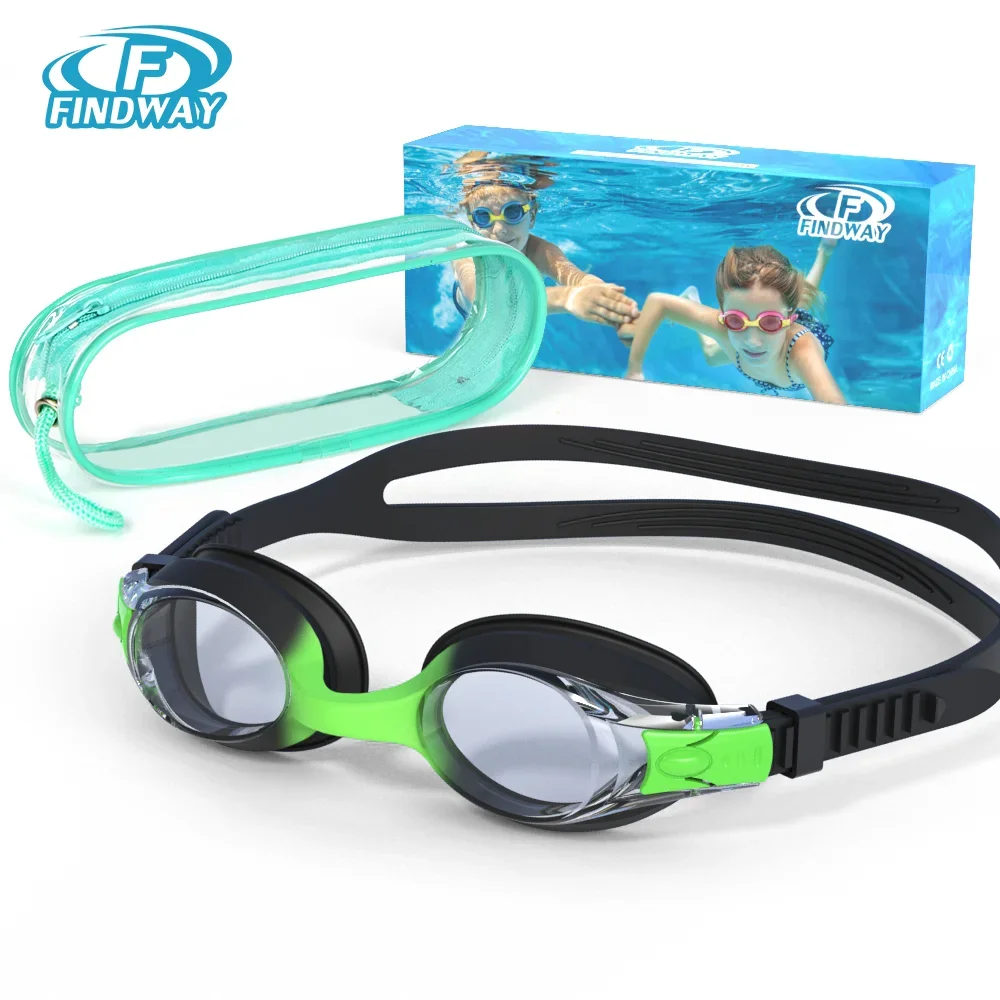 Findway-Lunettes de natation professionnelles pour enfants de 3 à 10 ans, mise à niveau étanche, anti-buée et UV