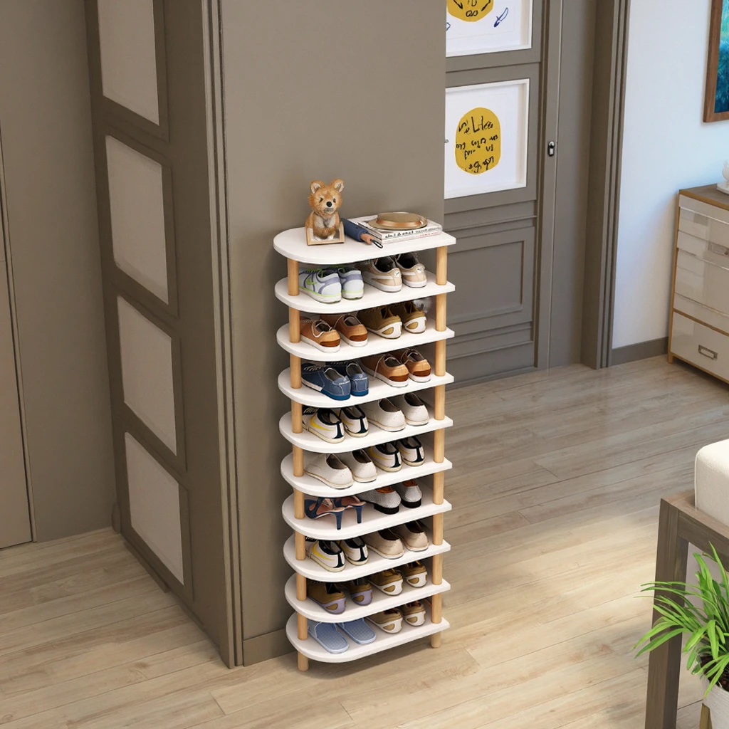 Dareko Simple Multi-Layer Stackable Shoes Organizer New Fashion Narrow Vertical Shoe Rack For Bedroom Living Room Furniture