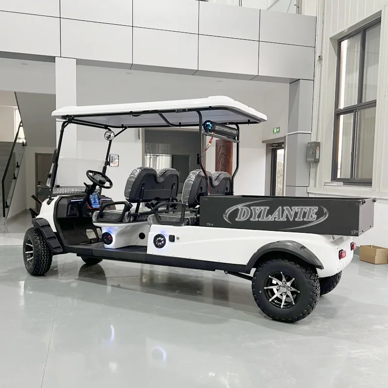 High Quality Club Car 2 4 Seats Electric Golf Buggy 5000w Motor Off Road Golf Cart with Storage Box 48V Electric Golf Cart