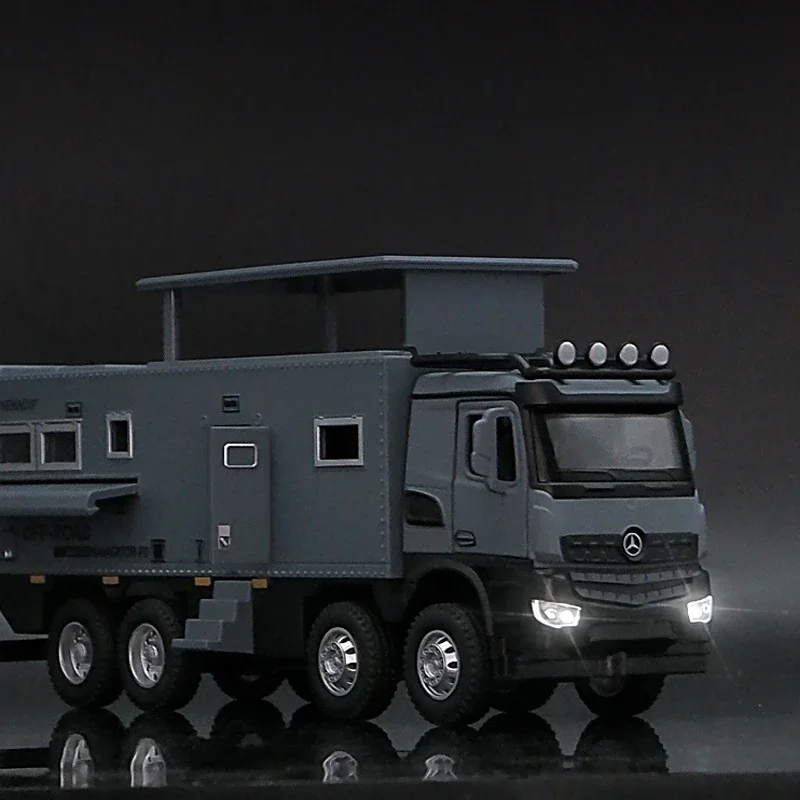 1:32 مرسيدس بنز البدوي على الطرق الوعرة RV محاكاة دييكاست سبيكة معدنية نموذج سيارة ضوء الصوت التراجع جمع الاطفال لعبة الهدايا