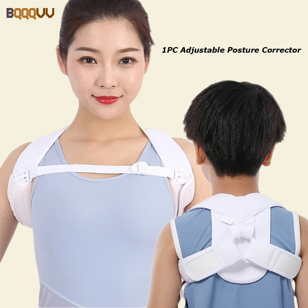 

Posture corrector for girls and boy, adjustable back brace for clavicle support and back pain relief from neck, 1pc