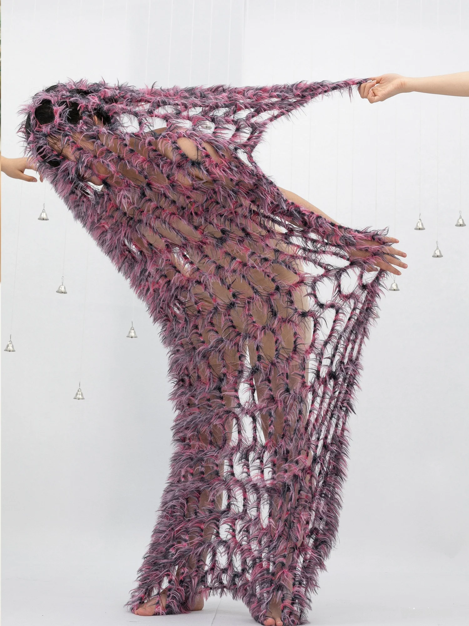 

Трикотажная эластичная ткань с длинным ворсом CHEN Mind the C для рукоделия и профессионального дизайна, нейлоновая одинарная ткань