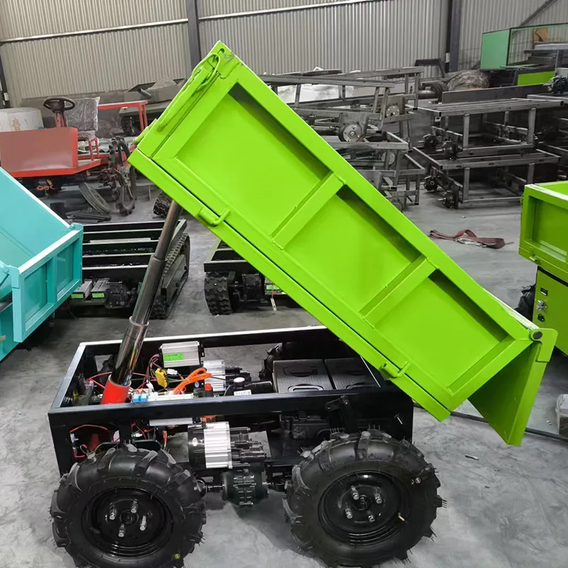 

Электрический полноприводный горный транспортный автомобиль - малогабаритный вездеход на радиоуправлении, грузоподъемность 180 кг