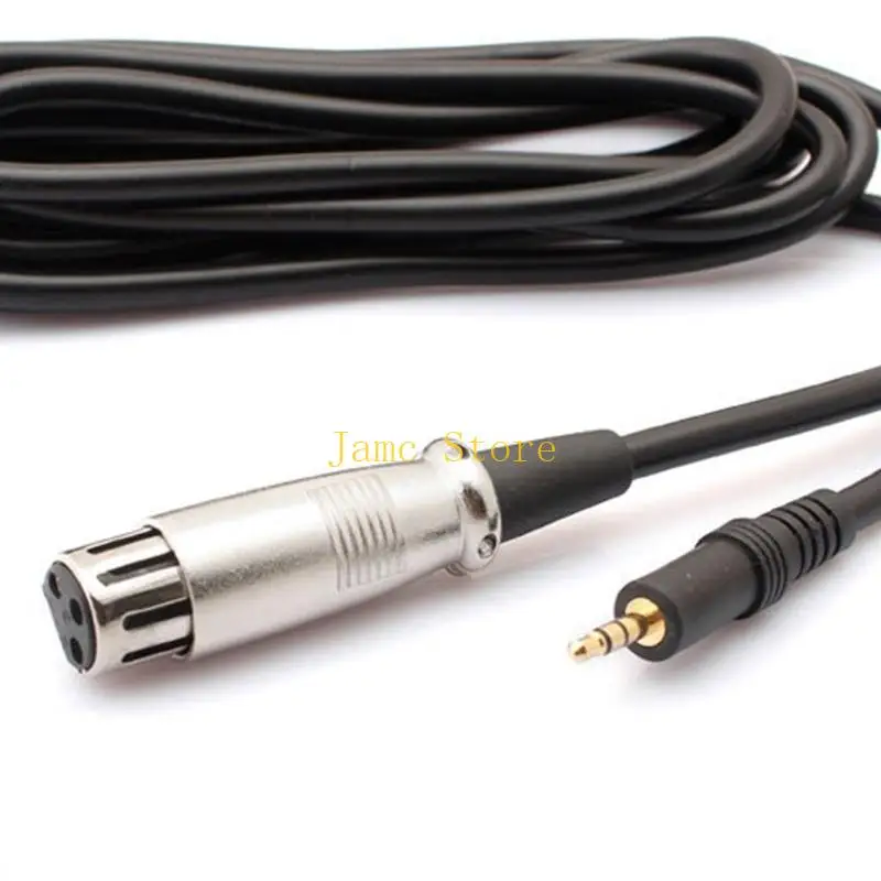 LX0B 2.5Meter XLR To 3.5Mm Microphones Cable For Easy Plugs And Play In Home Entertainment Systems