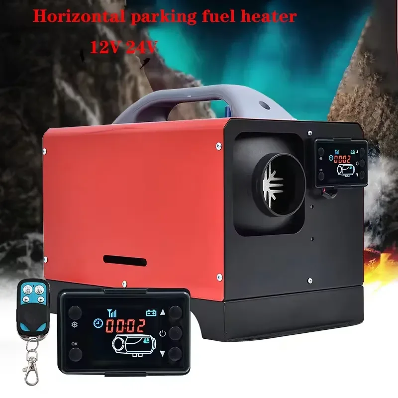 5-8KW Car Diesel Air Parking Heater 12V 24V Remote Control LCD for Car Bus RV Camper Van