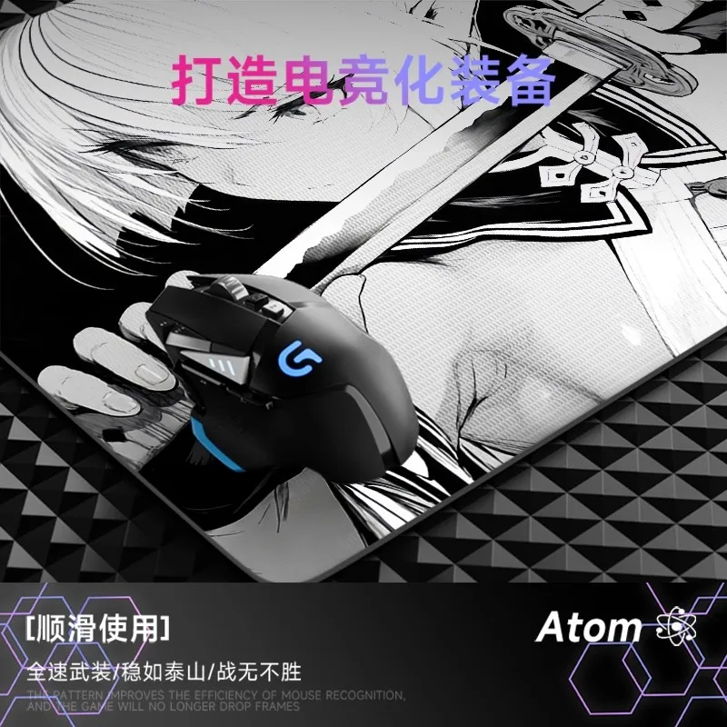 Photovoltaic Glass Mouse Pad Tempered Smooth FPS Esports  3.2mm Large Gaming Desk Pad Customizable Pattern Gamer Accessories