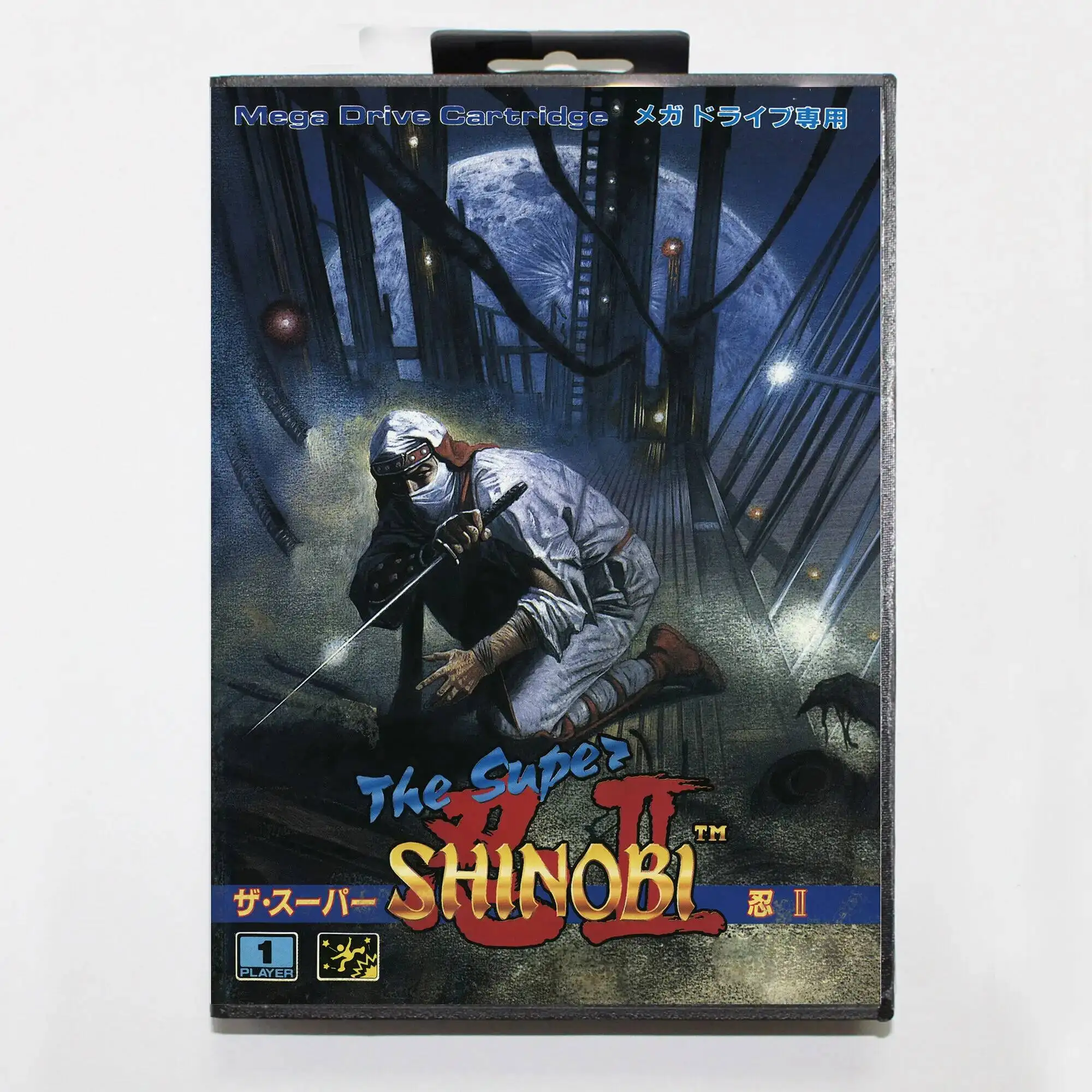 Cartão de Jogo Super Shinobi II em Promoção com Caixa JP 16bit MD para Sega Mega Drive/Genesis