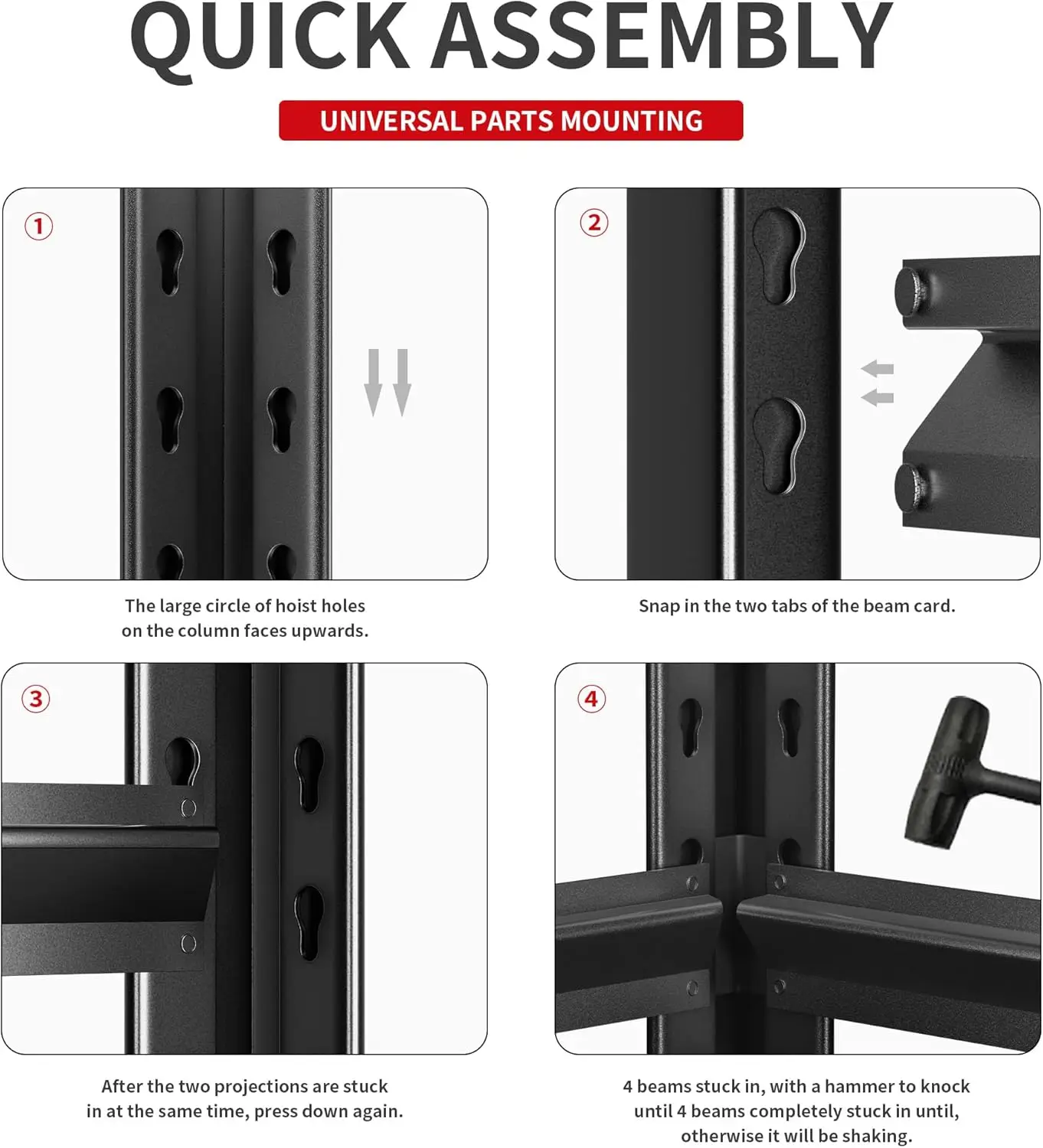 Estantería de Metal para garaje, estante de almacenamiento resistente de 5 niveles para uso Industrial y utilitario