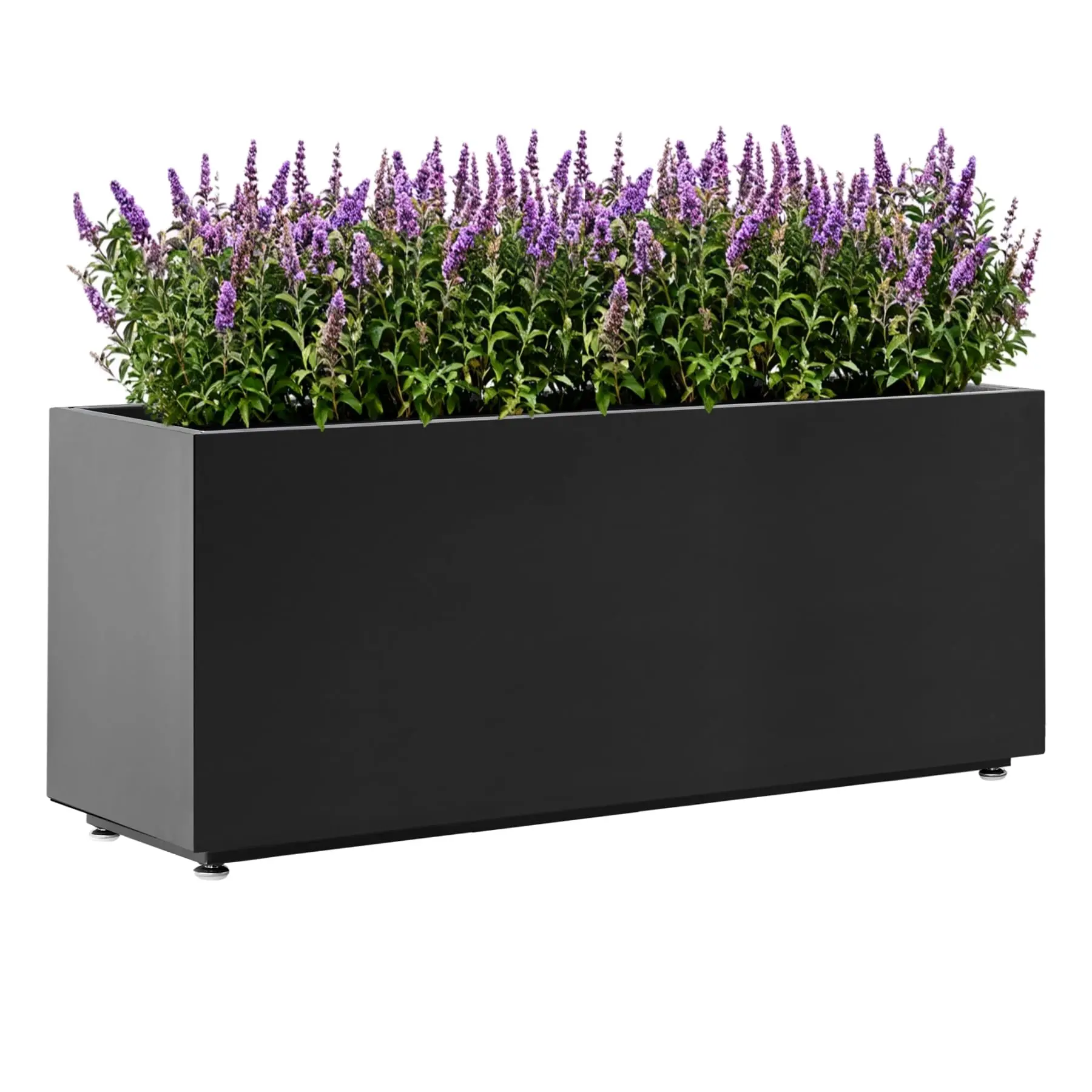 40Wx12Dx16H Black Metal Planter Box, Easy Assembly Raised Garden Bed