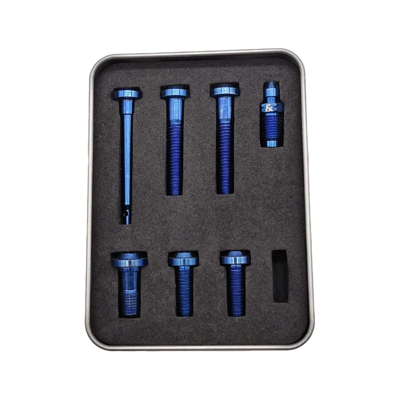 Brake Caliper Bolts Screws Modified Titanium Bolts Kit Replacement for Brembo Small Crab Brake Caliper view 2