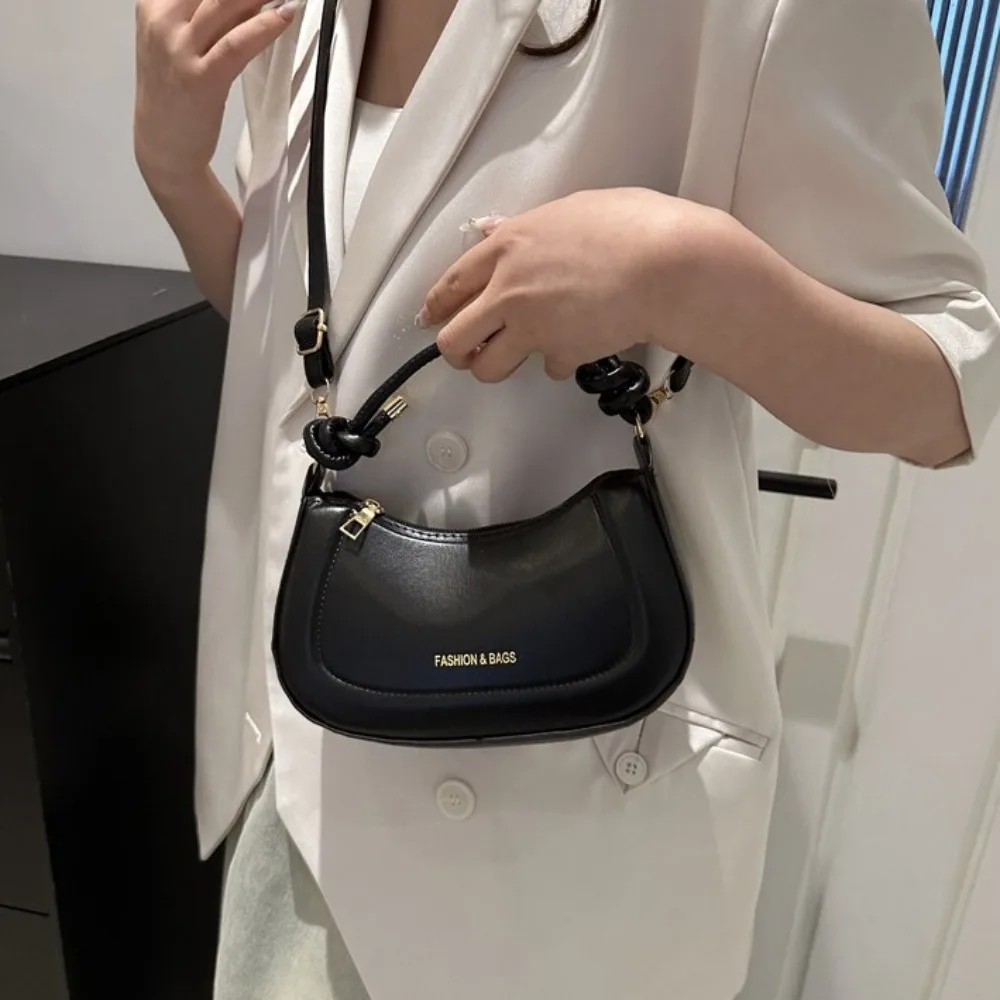 Casual Zipper Pu Leather Shoulder Bag Handheld Korean Style Crossbody Bag Small Square Bag Phone Bag Women Handbag Ladies/Girls