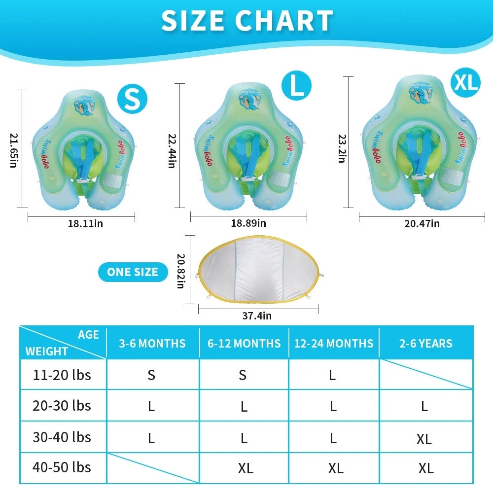 New Upgrades Baby Swimming Float Inflatable Infant Floating Kids Swim Ring Circle Bathing Summer Toys Toddler Rings