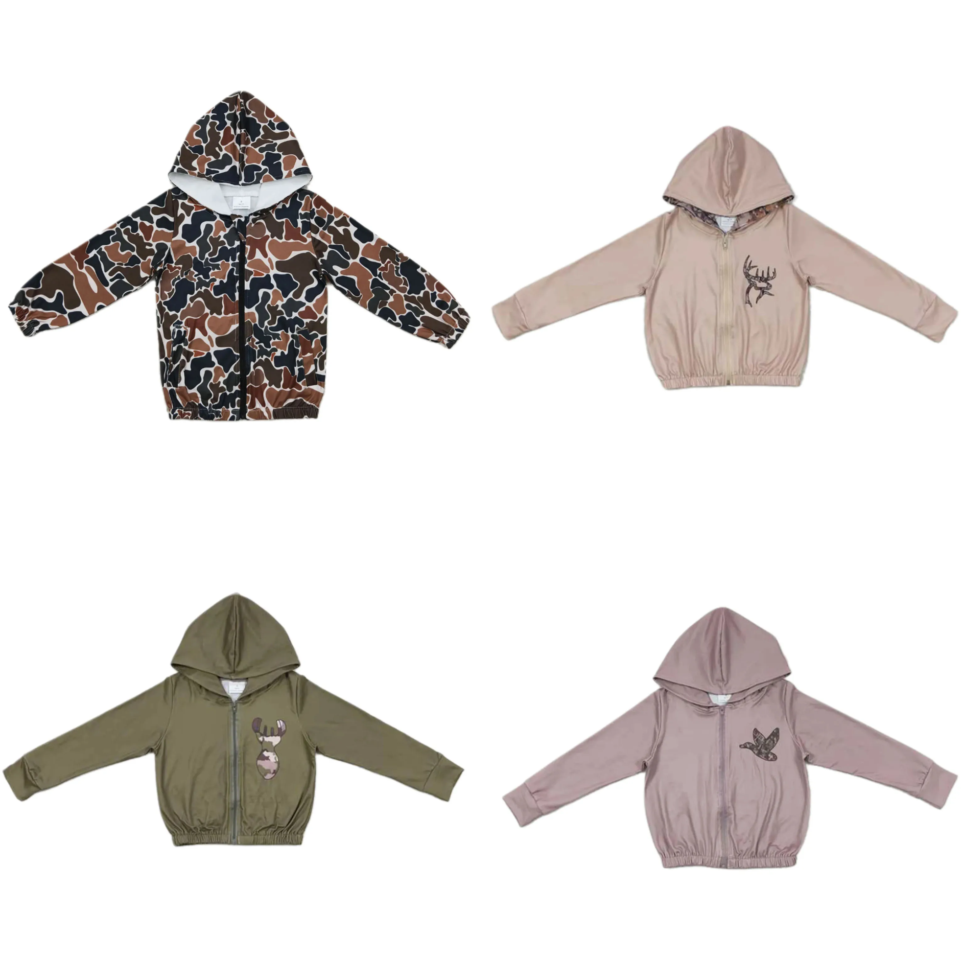 Wholesale Kids Baby Girl Sweatshirt Children Camo Deer Hooded Clothes Toddler Long Sleeves Hoodie Sportswear One Piece Shirt