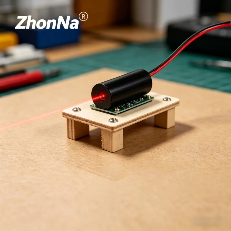 

635nm 1mW Red Laser Module Mini CNC Locate Head with 10x30mm Aluminum Shell for Industrial DIY Medical Positioning DC 3V-5V