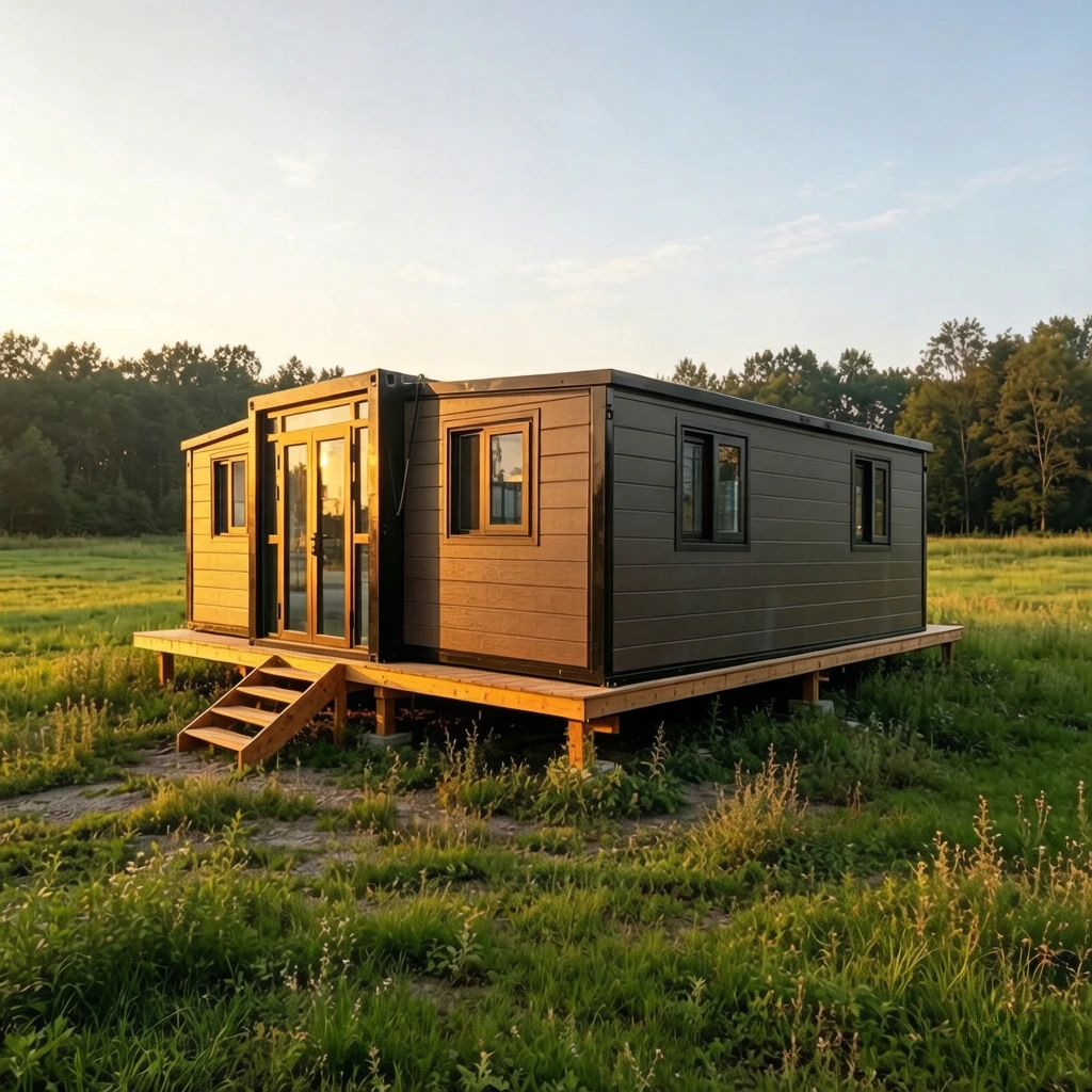 Expandable Container Home Forest Cabin Prefabricated Foldable House Prefab Tiny House Granny Flat Warehouse Barn Garden Rooms