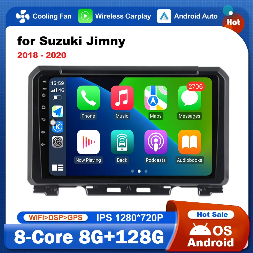 

Android Intelligent System for Suzuki Jimny 2018 - 2020 Car Video Radio Multimedia Player Split Screen Audio DSP Stereo 4G WiFi