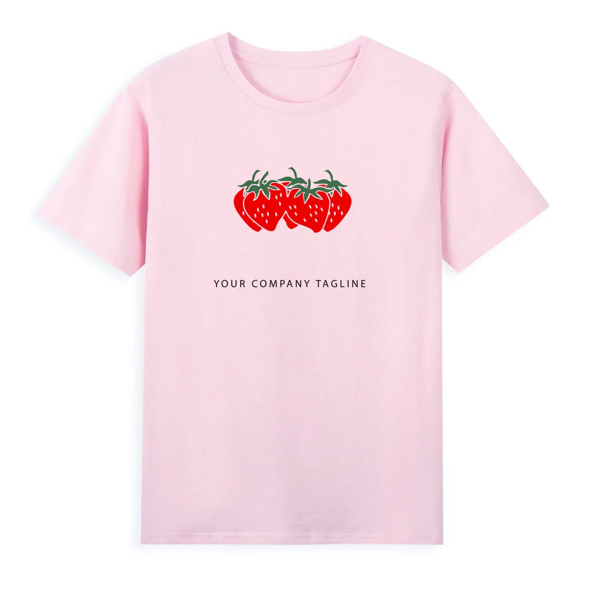 Cartoon Strawberry Print T-shirt Original Brand Clothing Summer Short Sleeve tee Top Oversized tshirt A0150