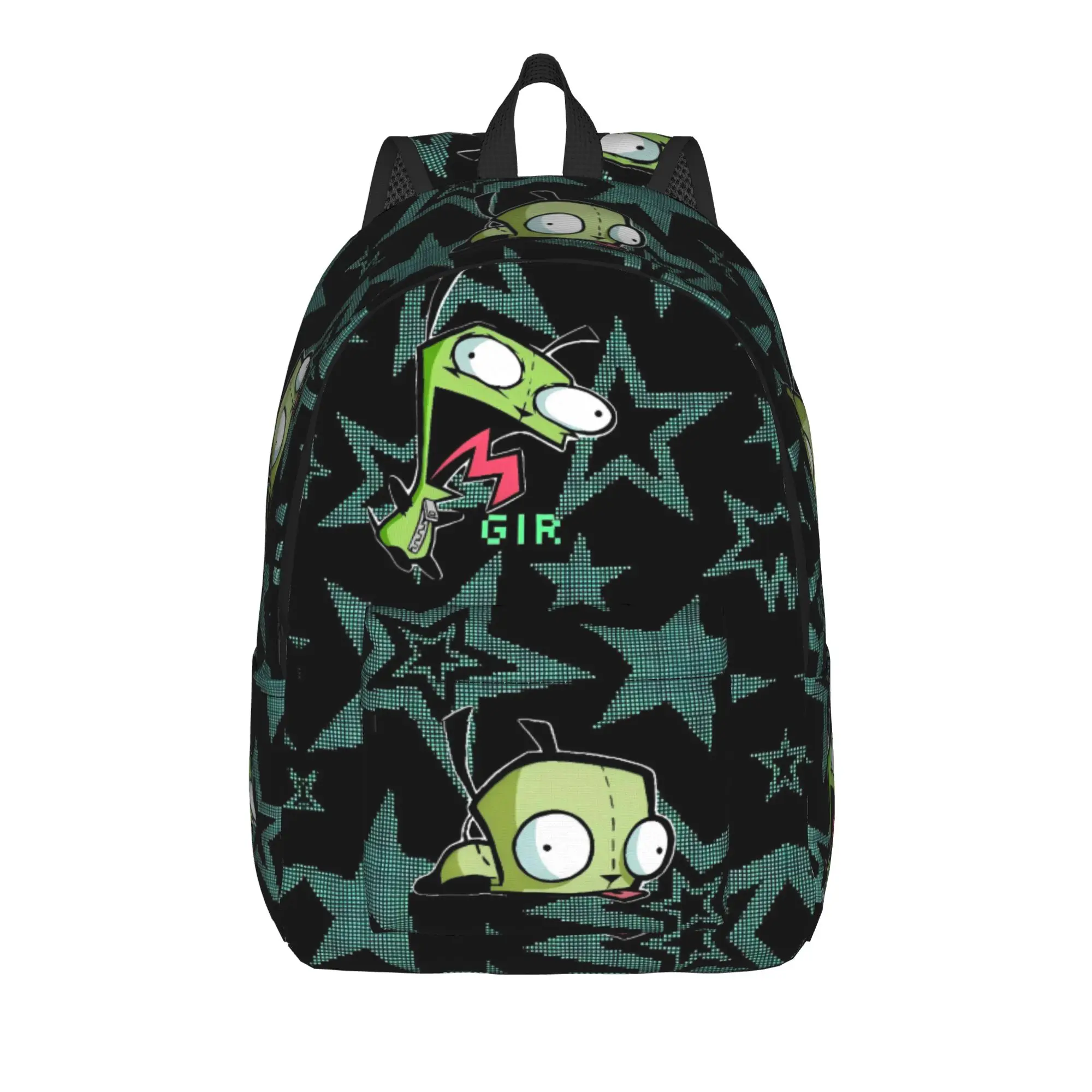 Invaders Zims Cartoon Cute Backpack  Cycling Backpacks Male Kawaii School Bags Colorful Print Rucksack