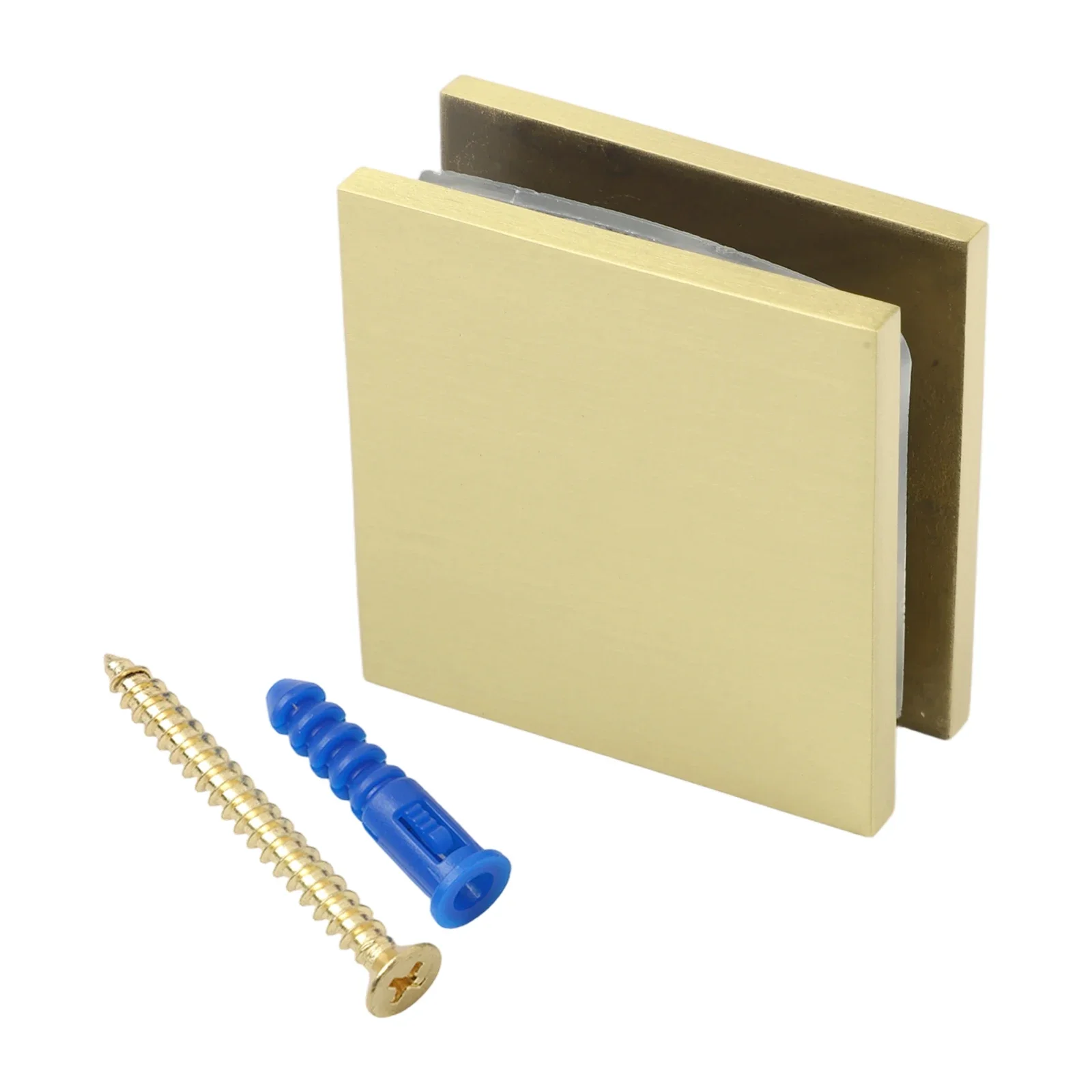 

Brushed U-Clamp For Tempered Glass Versatile Glass Mounting 8-12 Mm Glass Compatibility For Glass Shower Doors