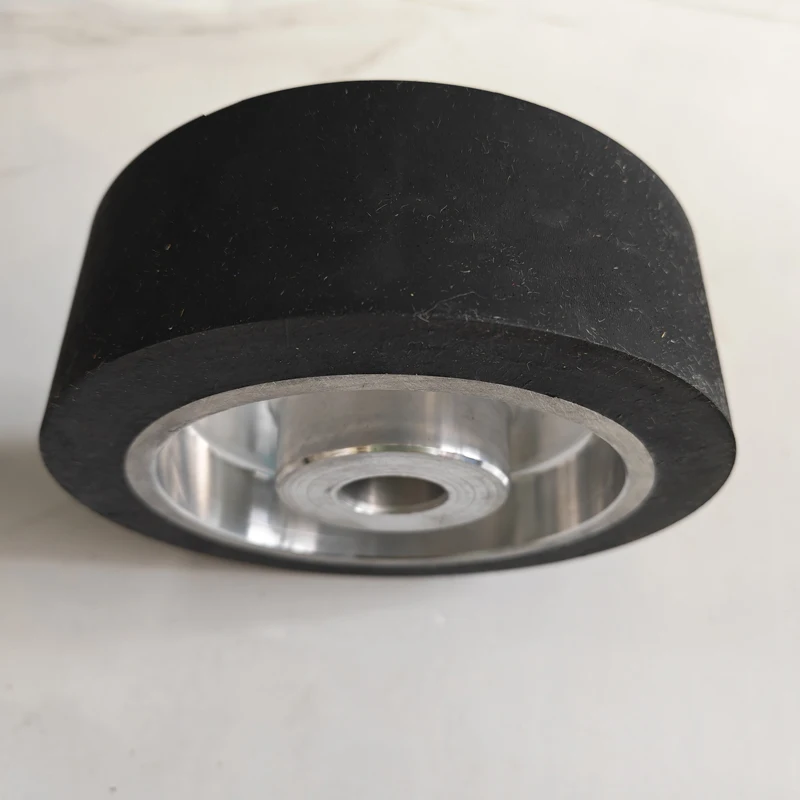 200*50*24/28mm 32mm Aluminium-Bandschleifer-Laufrad Antriebsrad mit 8x4mm Nuten – Detail 4