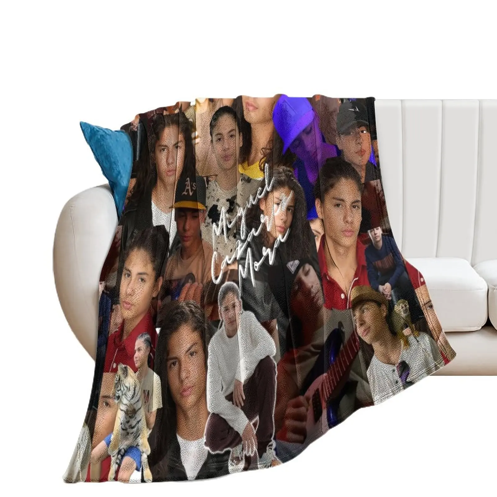 

Miguel Cazarez Mora Seamless Collage with Signature - 2 Throw Blanket Cute anime Decorative Sofas Luxury Designer Blankets