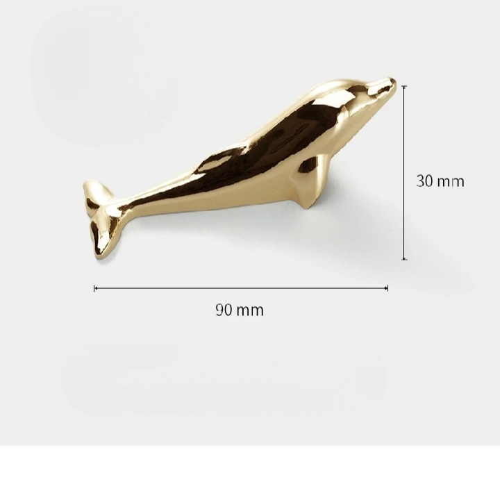 Creative Alloy Dolphin Rabbit Hooks Decorative Wall Hanging for Coat Hat Keys Hallway Entrance Corner Coat Rack image 6