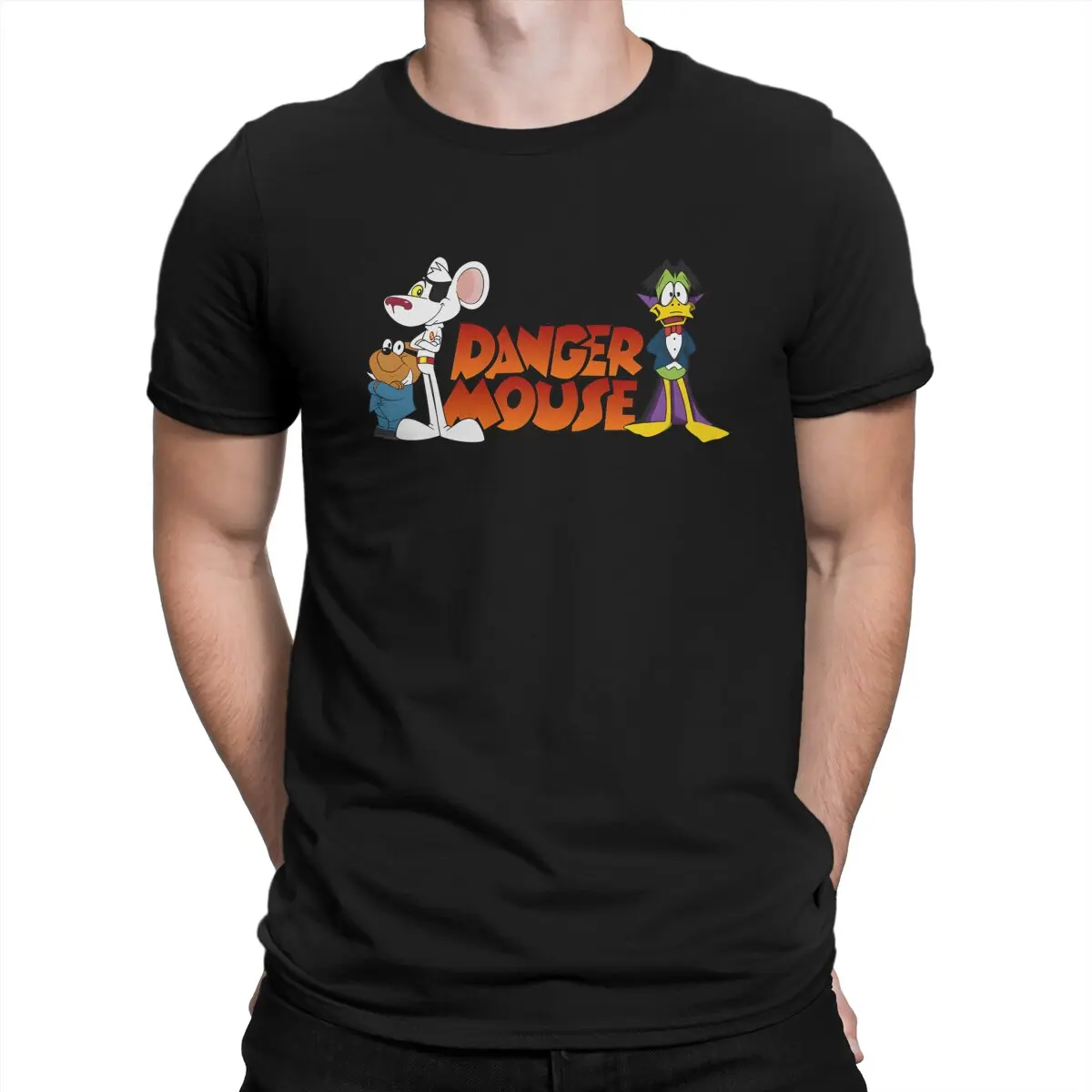 Men's T-Shirt Together Novelty Pure Cotton Tee Shirt Short Sleeve C-Count Duckula T Shirts O Neck Tops Party