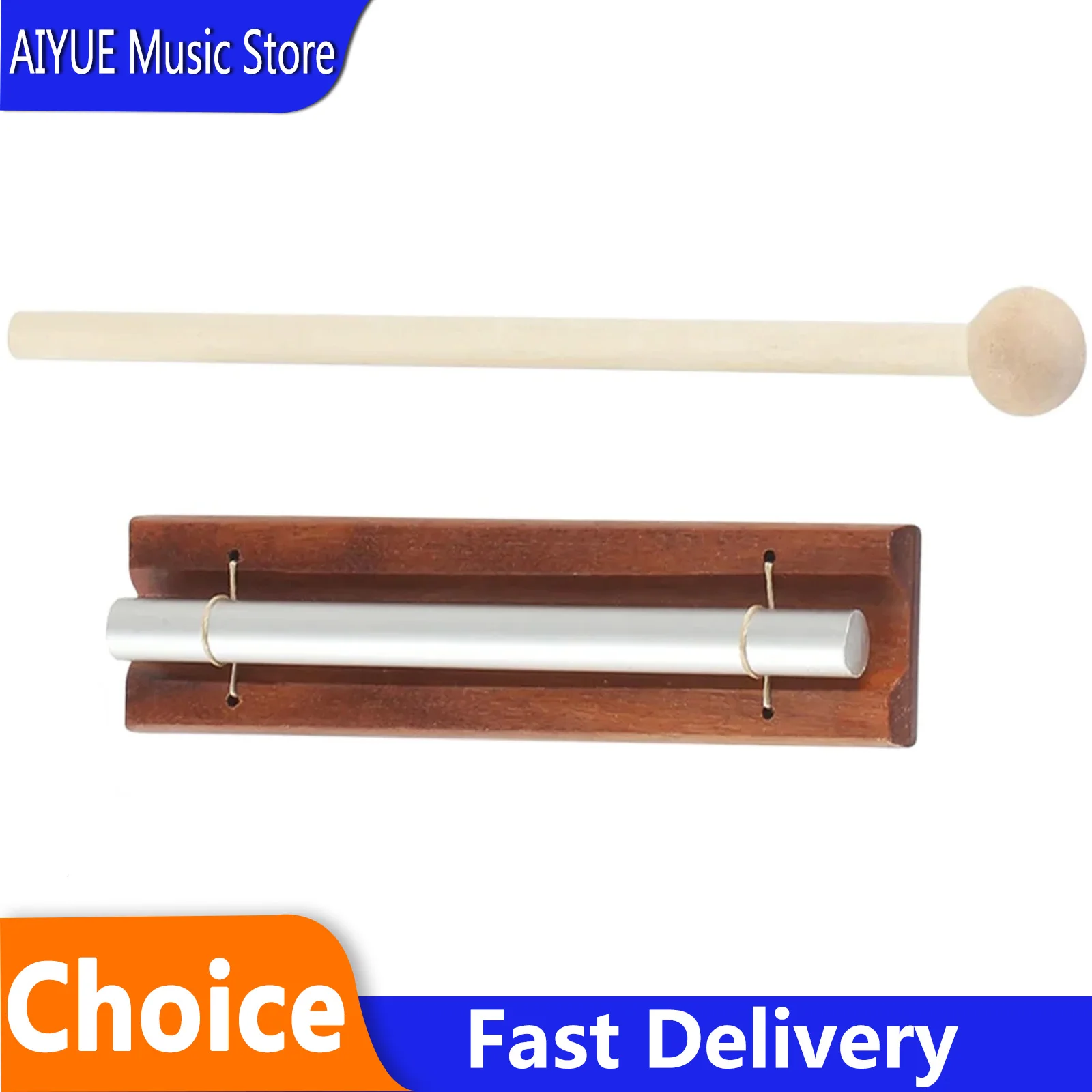 IRIN 1 Tone Wind Chimes Tabletop Meditation Chime Wooden Wind Bell Percussion Instrument Kids Educational Music With Mallet