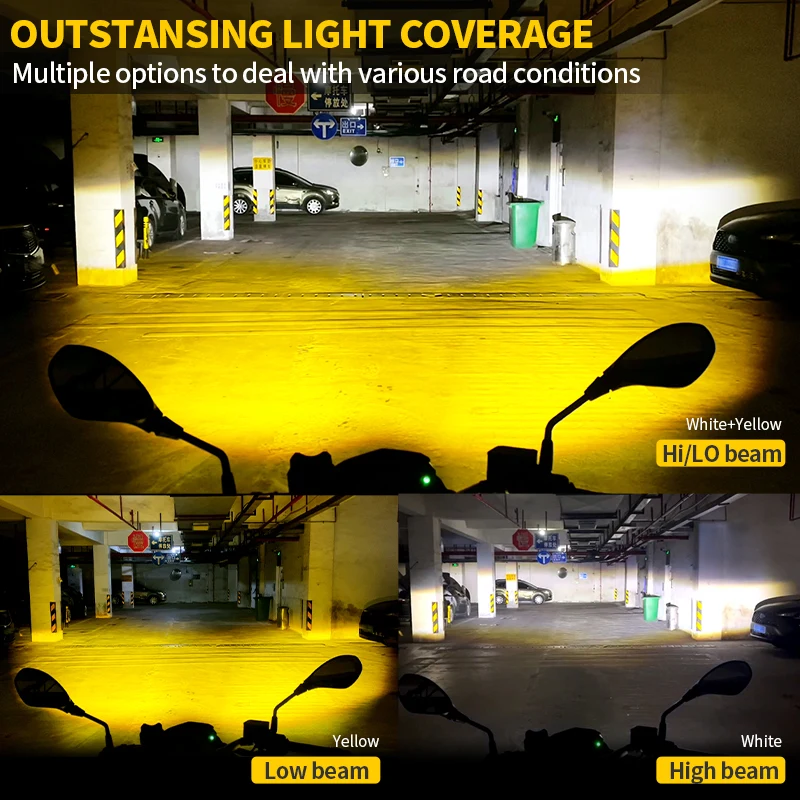 

2 шт. светодиодные фары-прожекторы для мотоциклов YAMAHA XMAX X-MAX 400 NVX AEROX QBIX 125 155 250 300 400, противотуманные фары, сигнальные аксессуары